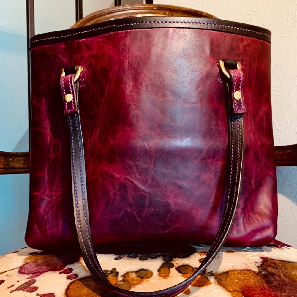Handcrafted Leather Slate Coffey Fathers Work Tote